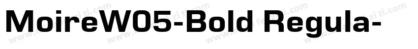MoireW05-Bold Regula字体转换